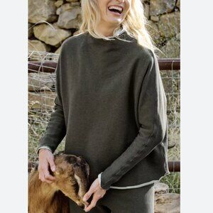 Frank & Eileen Olive Long Sleeve Top